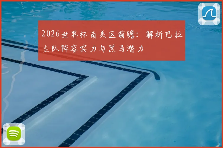 2026世界杯南美区前瞻：解析巴拉圭队阵容实力与黑马潜力